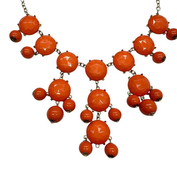 Chunky Coral Beaded Necklace - Picture 3 of 7